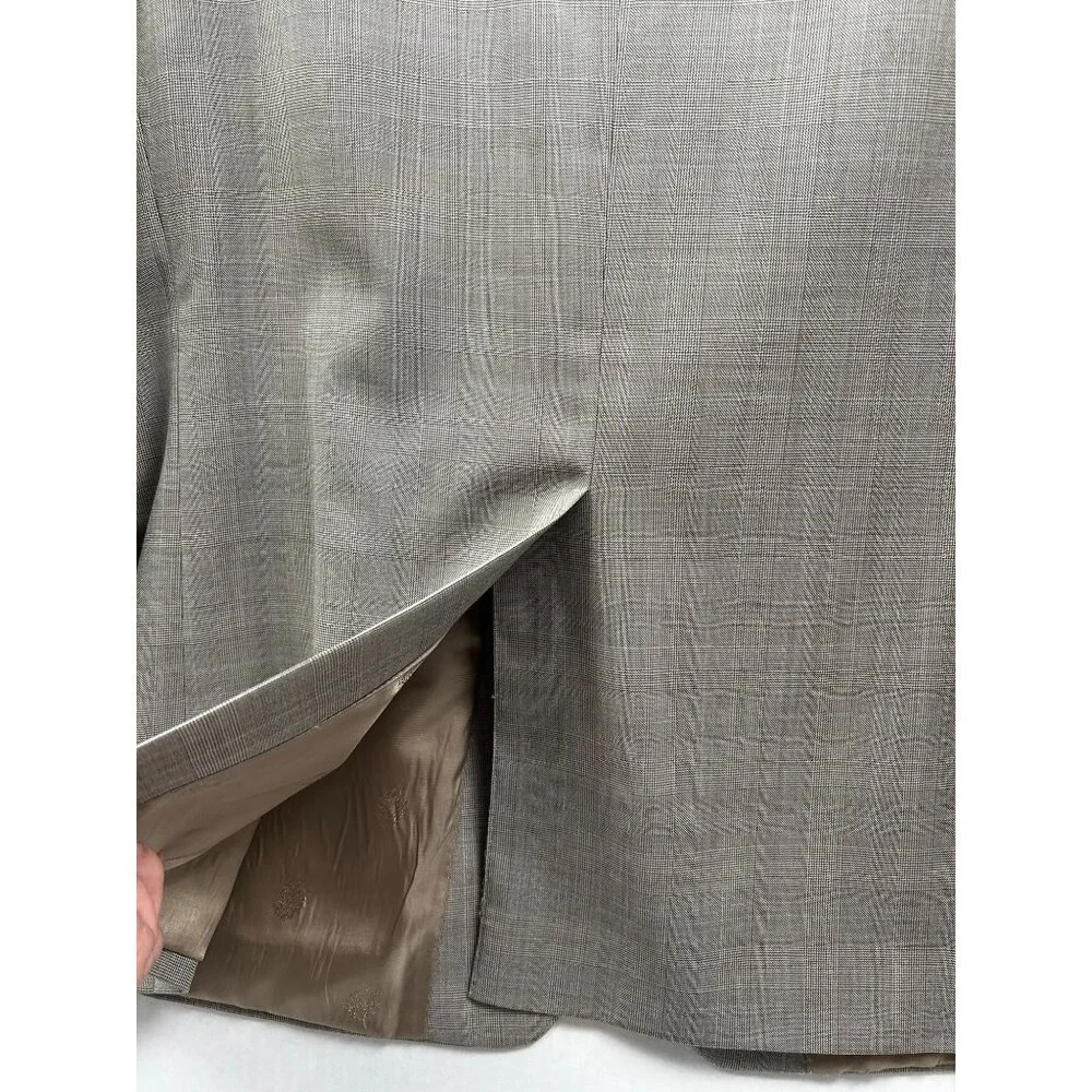 Lauren Ralph Lauren Men’s Blazer 44R Gray‎ Wool Glen Plaid Classic Jacket Preppy